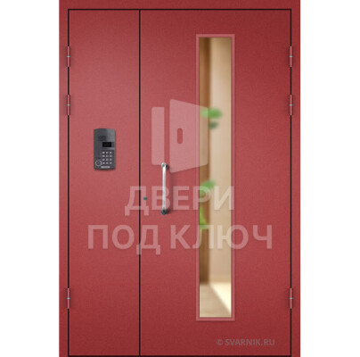 Техническая дверь со стеклом ДПК-13740