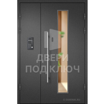 Подъездная дверь со стеклом ДПК-13738