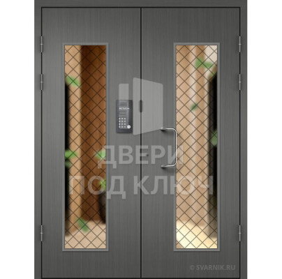 Подъездная входная дверь МДФ с кодовым замком и домофоном ДПК-13831