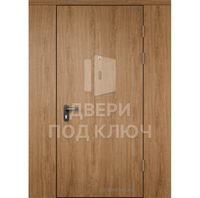 Коричневая дверь под дуб в коттедж ДПК-14745